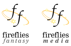 Logo fireflies fantasy. Copyright by voj Verlag Oliver Jungjohann